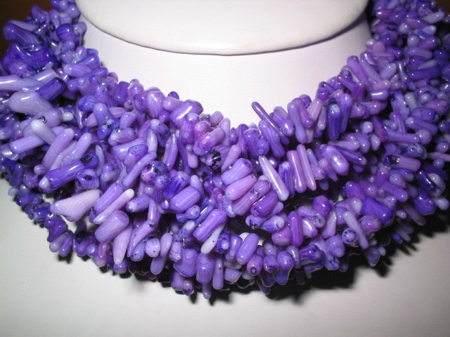wholesale 10 pcs 17"" purple branch coral necklace