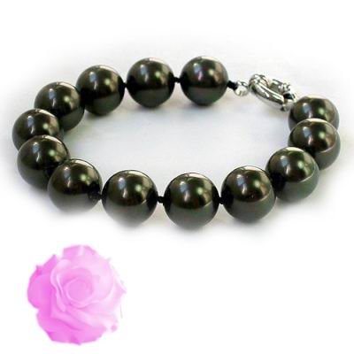 8'' AAA 12mm Tahitian Seashell Pearl bracelet