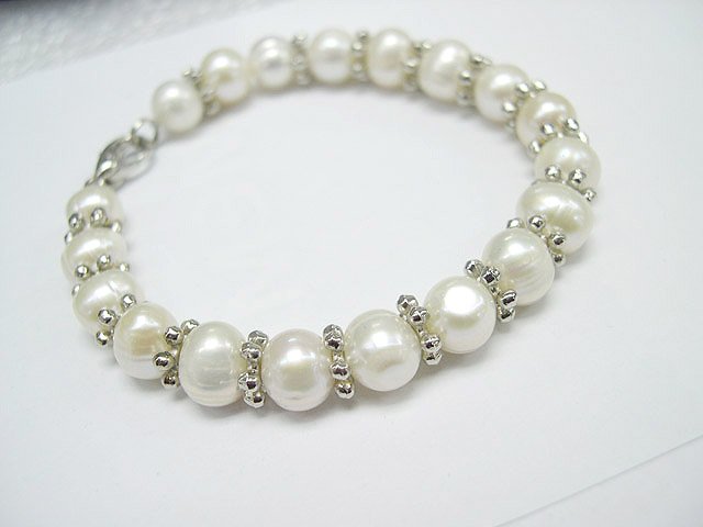 Baroque Single ROW 7.5'' FW Cultured PEARL BRACELET