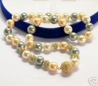 Genuine 3-color South Sea Shell Necklace