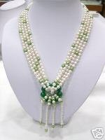 SUPERB 20'' 4ROWS 2-COLOR FW PEARL Necklace