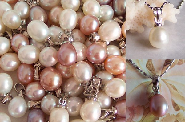 WHOLESALE SUPERB 30GRAINS GENUINE PEARL DROPS 925S