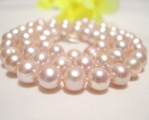 single 16'' 7-8mm LAVENDER cultured pearl NECKLACE