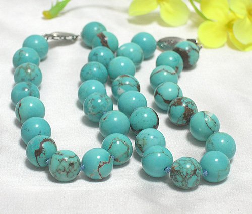 wholesale 2-pcs 10.5mm blue turquoise bracelets
