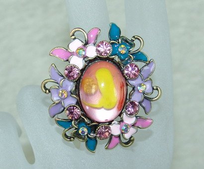 Rhinestone B cute pink