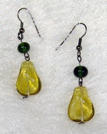 fancy yellow dreamstone earring