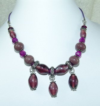fancy purple dreamstone necklace