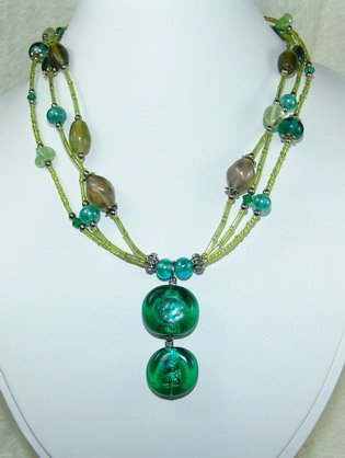 special green dreamstone necklace