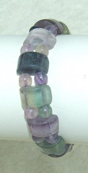 pretty flourite bead bracelet