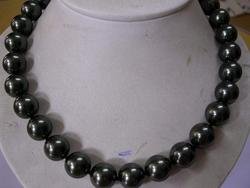 15mm Rare black Tahitian Sea Shell Pearl Necklace