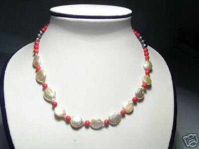 Baroque 2-Srd Pink FW Pearls&Crystal Necklace