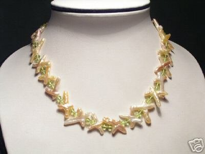 Baroque Pink FW Pearls&Crystal Necklace