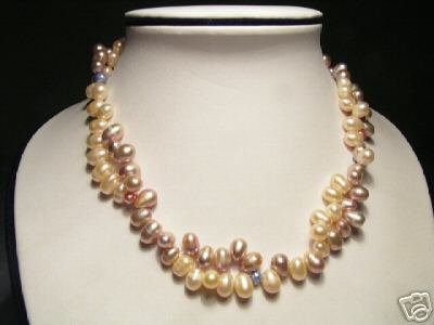 Classy Colorful FW Pearls Necklace
