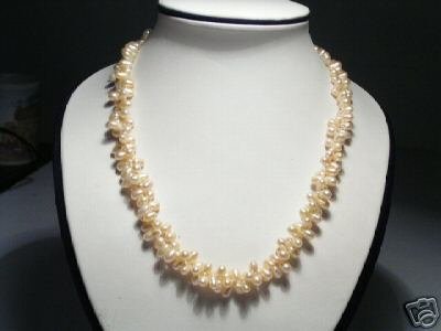 Elegant 2-Srd Pink Freshwater Pearls Necklace