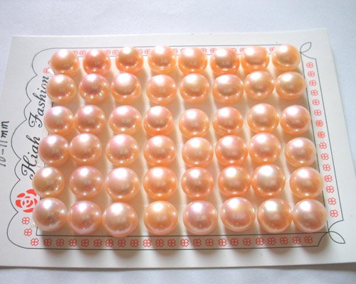 Wholesale AAA+24pairs 10-11mm pink freshwater pearl earring