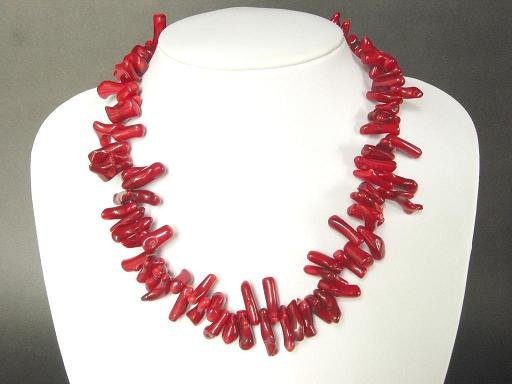 Necklace Red Coral Large Branch