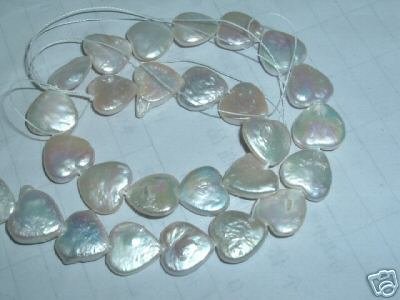2 strand Fantastic heart shape freshwater pearl string