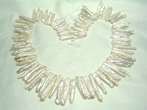 2 strand white freshwater pearl loose string
