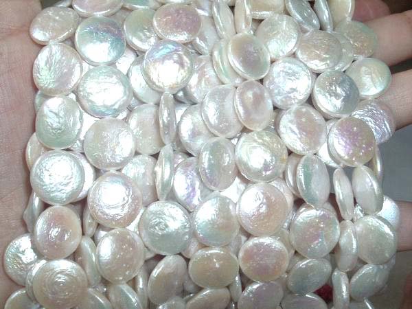 5 strand specie white freshwater pearl loose string