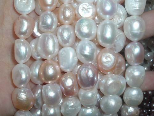 A++ 2 strand 11-12x14mm grotesquery freshwater pearl