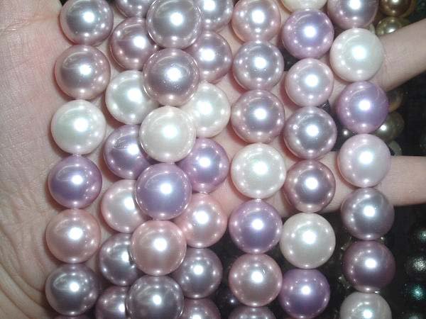 A++ 2 strand 14 mm MIX south seashell pearl