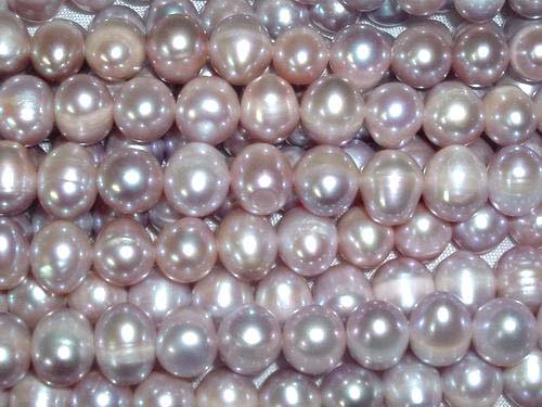 wholesale 10 strand 9-10 mm purple freshwater pearl