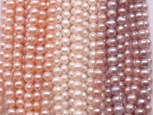 wholesale 30 strand 8-9 mm nature freshwater pearl