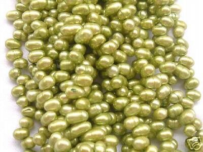 wholesale 20 strand 6-7mm potato shape fw pearl-green
