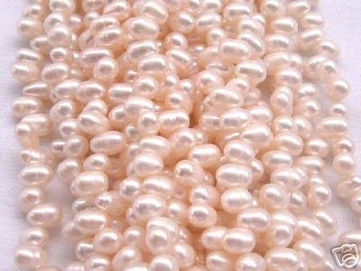 wholesale 20 strand 6-7 mm potato shape fw pearl-white