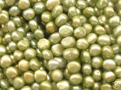 wholesale 10 strand 6-7 mm nuggets shape fw pearl-green