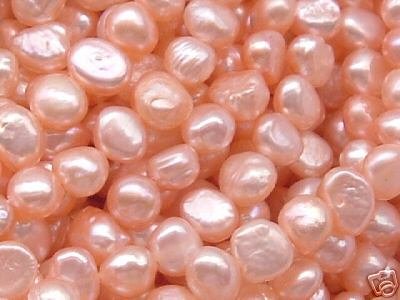 wholesale 10 strand 6-7 mm nuggets shape fw pearl-light pink