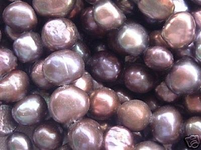 wholesale 10 strand 6-7 mm nuggets shape fw pearl-purple brown