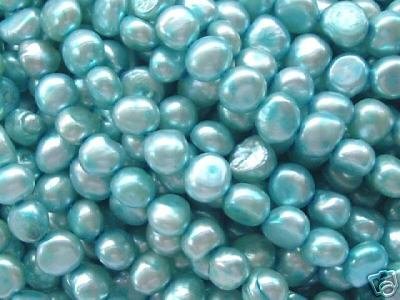 wholesale 10 strand 6-7 mm nuggets shape fw pearl-sky blue