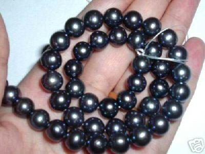 wholesale 5 strand 9-10 mm black freshwater pearl
