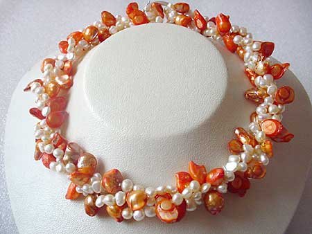 36'' 2-STR BAROQUE FRESHWATER PEARL NECKLACE