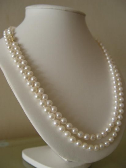 48'' 7.5 MM AKOYA SEA WATER PEARL NECKLACE