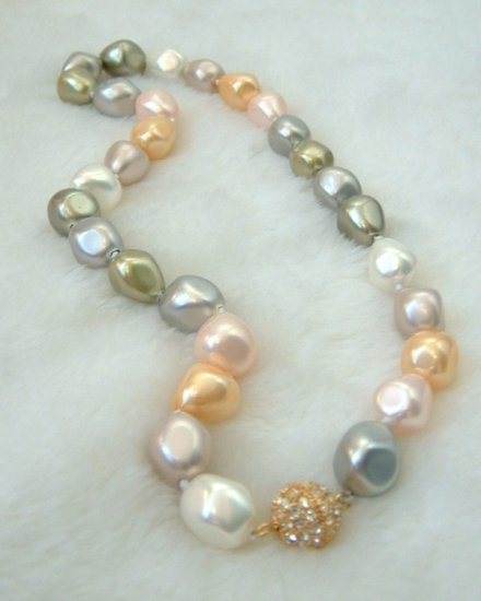 MIX color south seashell pearl necklace