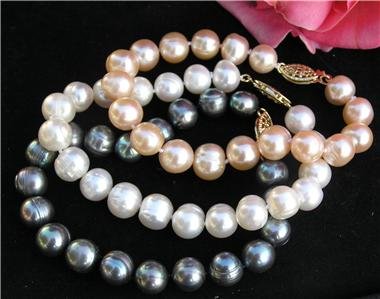 Wholesale 3 Pieces 10mm Freshwater Pearl Bracelet