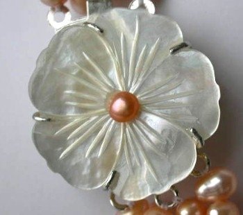 1 pc flower shell clasp