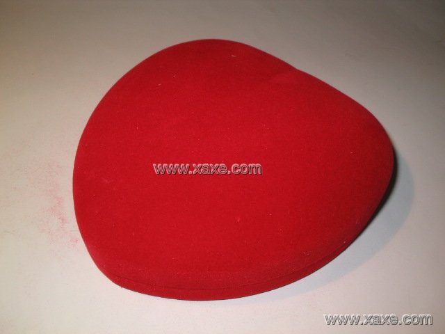 big red heart velvet jewelry box for sets