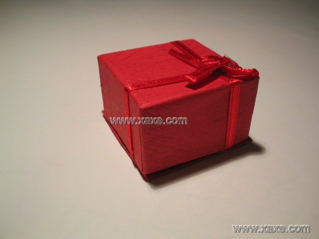 red square jewelry box