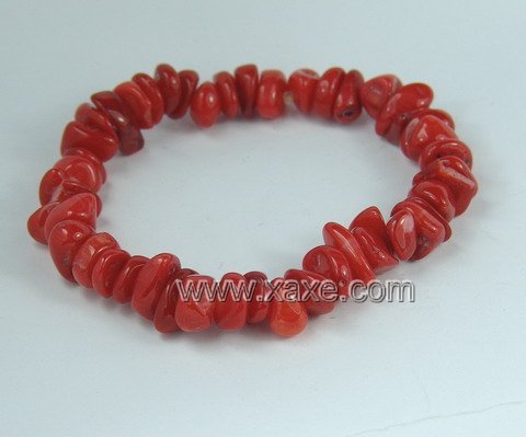 lovely red coral bracelet