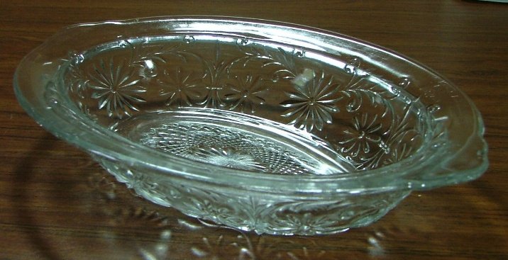 Indiana Glass 10 inch Daisy Serving Bowl, Crystal