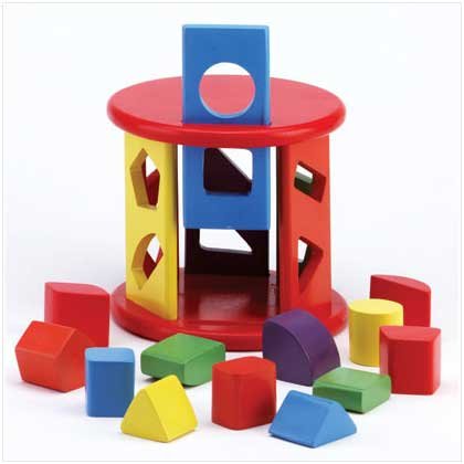 13 PC Wood Form Fitter Toy
