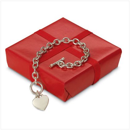 S.S. HEART PENDANT LINK BRACLT