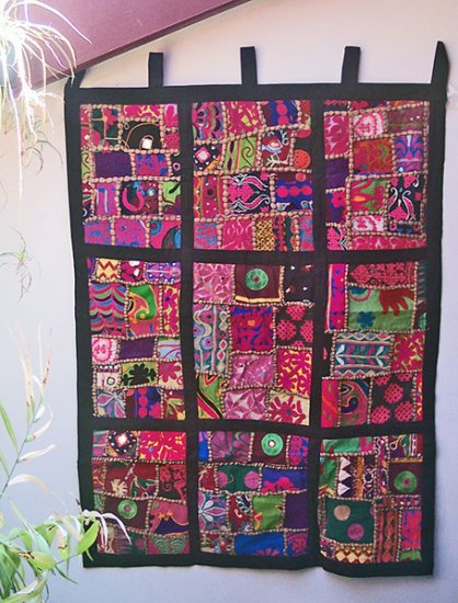 Kuchi Patchwork Tapestry Wall Hanging