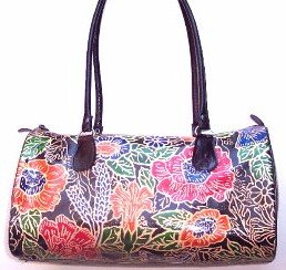 Hand Painted Leather Handbag