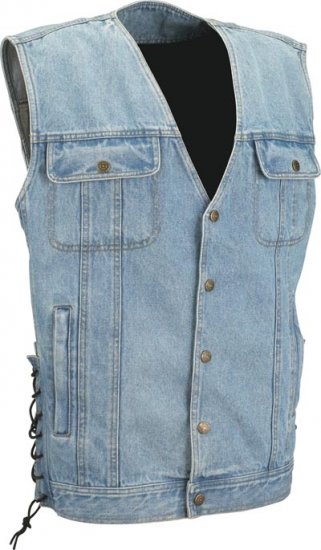 Denim Classic Motorcycle Vest