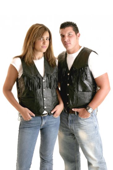 Leather Fringed Vest