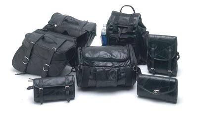 Buffalo Leather Motorcycle Luggage